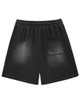 PUSH Sun Fade Raw Edge Cotton Shorts ODMPOD