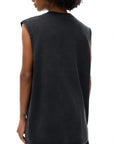 Snow Washed Frayed Hem Tank Top ODMPOD