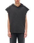 PUSH Snow Washed Hooded Tank Top ODMPOD