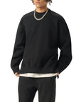 PUSH Fleece Side Slit Crewneck Sweatshirt ODMPOD