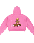 Teddy Slam Snow Washed Cropped Hoodie ODMPOD