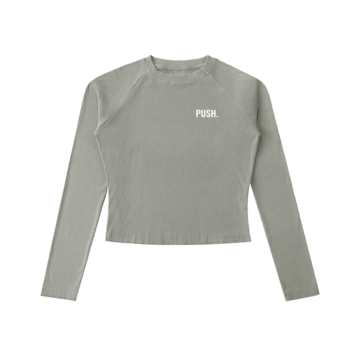 PUSH Raglan Long Sleeve Slim T-Shirt ODMPOD