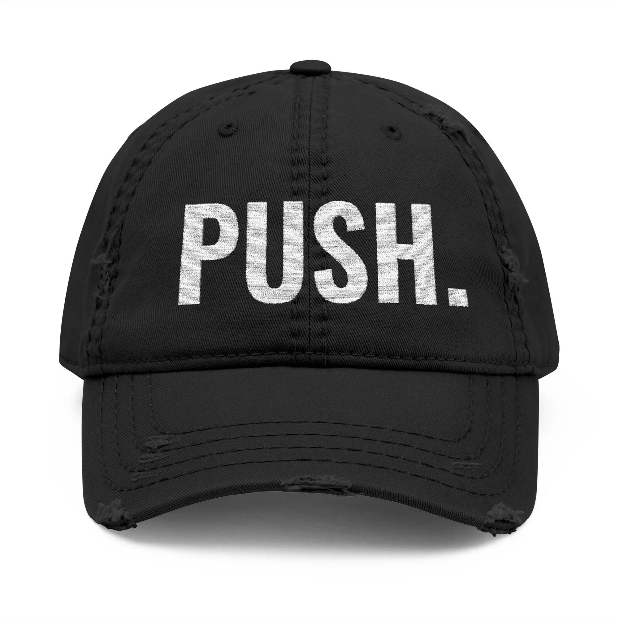 Distressed Dad PUSH Hat (Embroidery) Printify