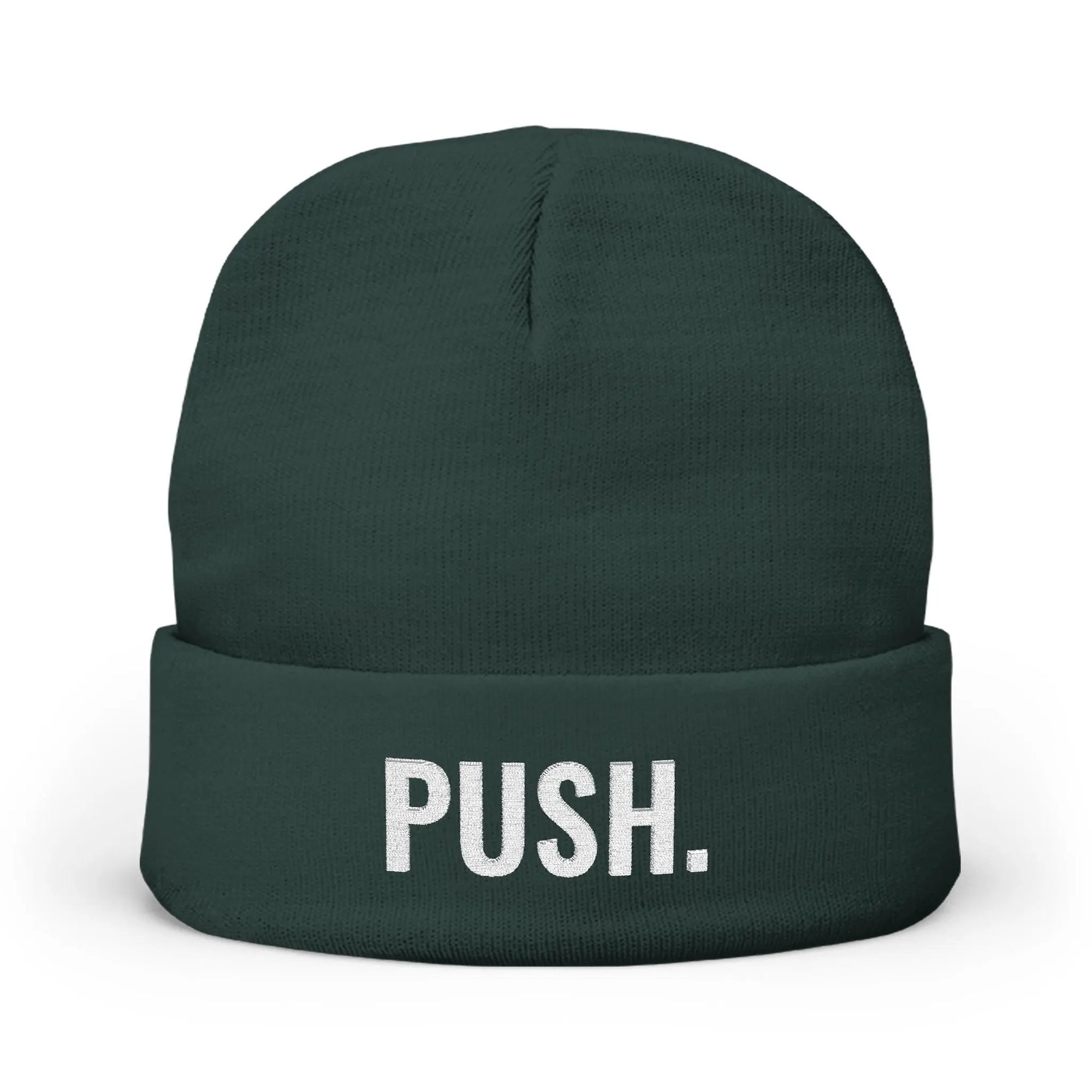 PUSH Knit Beanie (Embroidery) - PUSH.