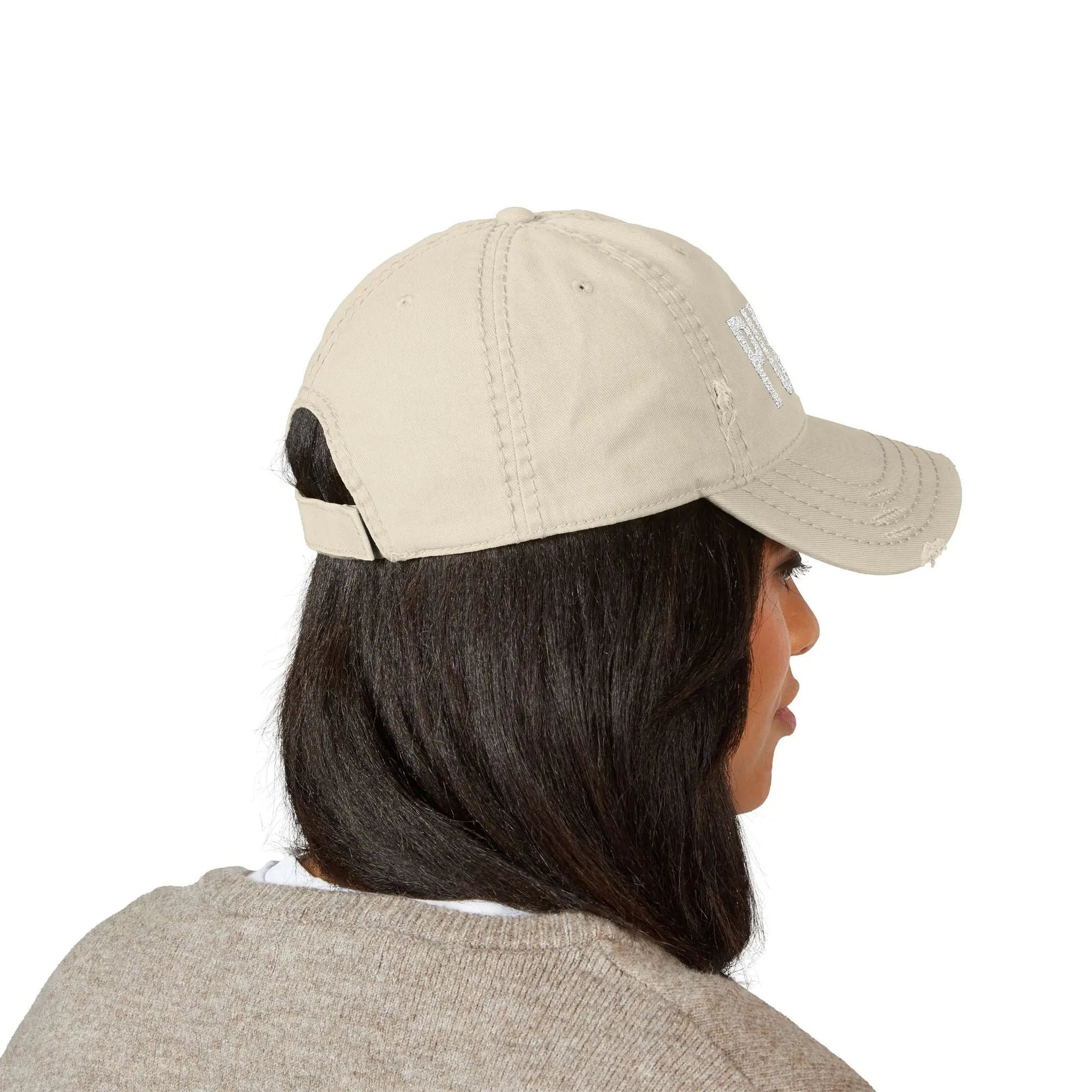 Distressed Dad PUSH Hat (Embroidery) Printify