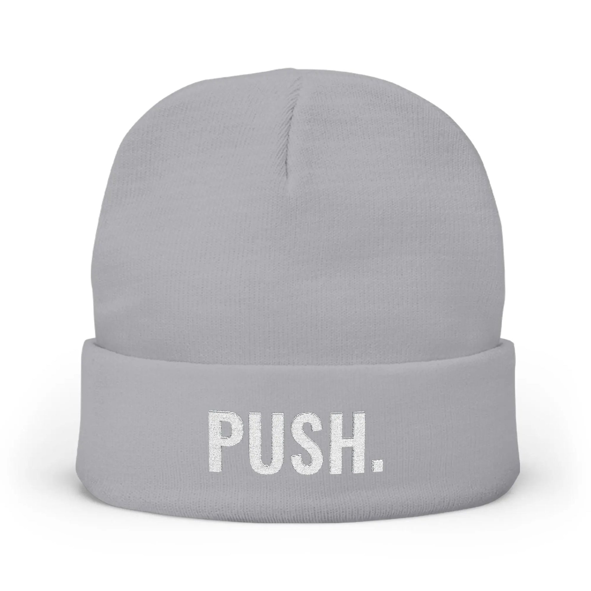 PUSH Knit Beanie (Embroidery) - PUSH.