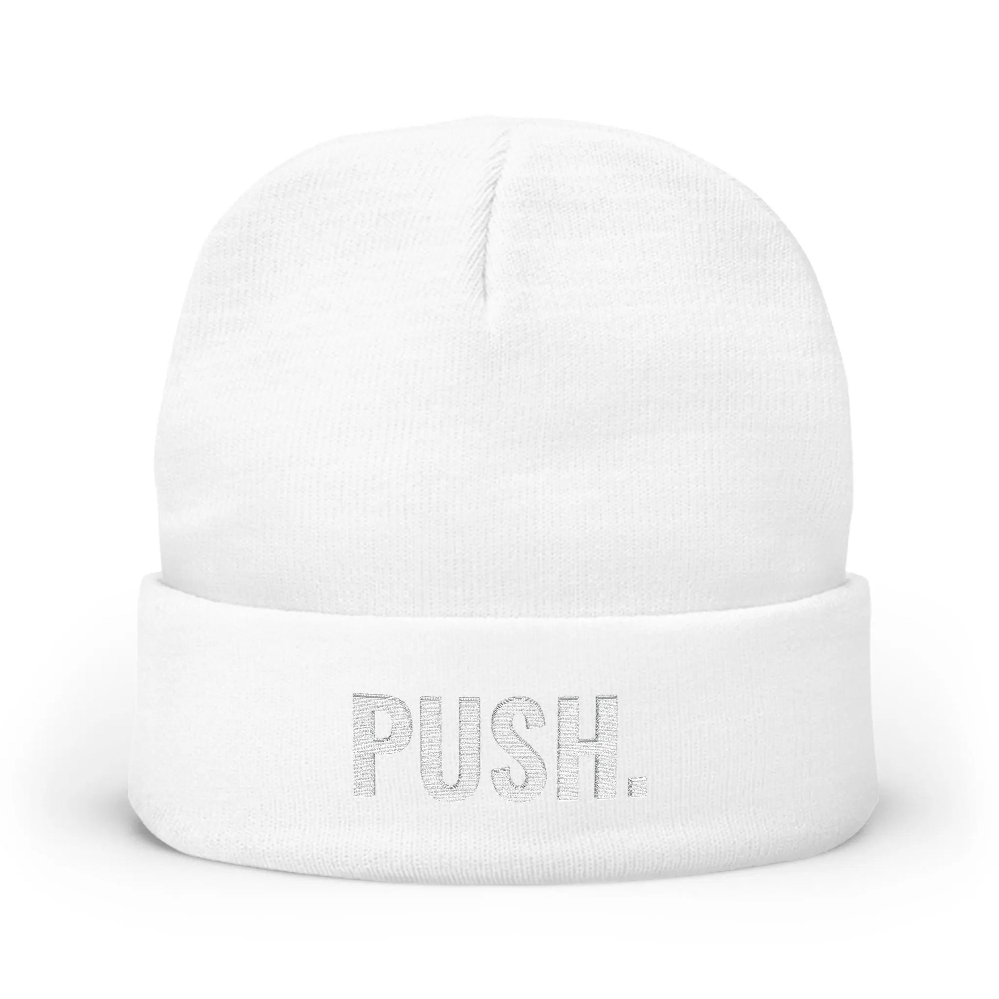 PUSH Knit Beanie (Embroidery) - PUSH.