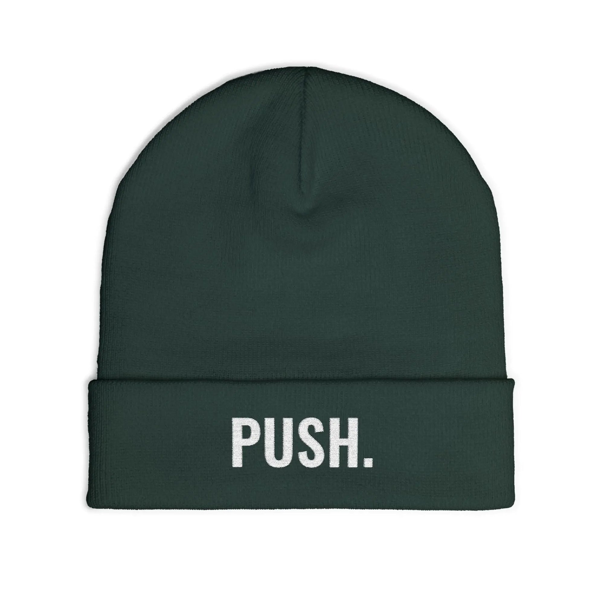 PUSH Knit Beanie (Embroidery) - PUSH.