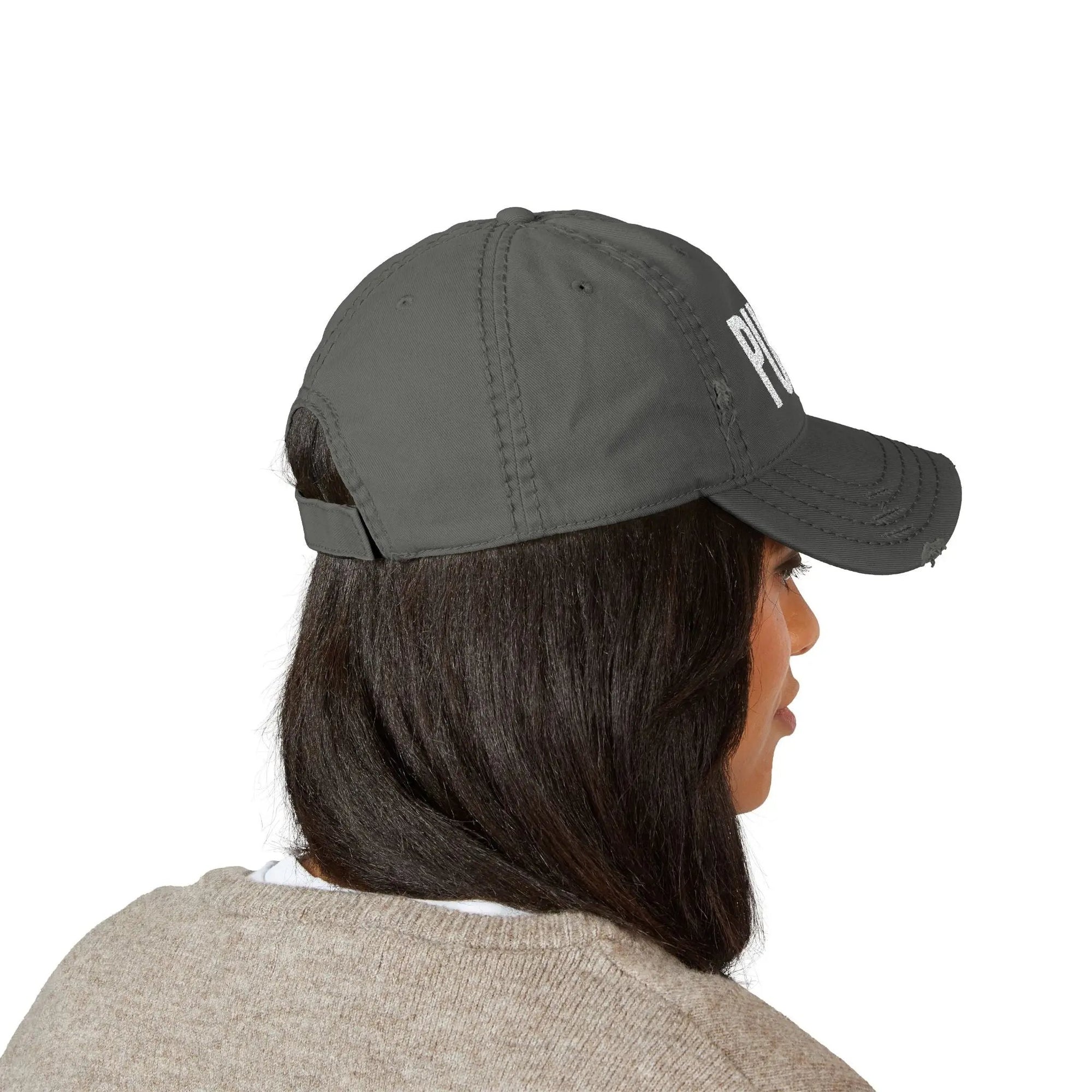 Distressed Dad PUSH Hat (Embroidery) Printify