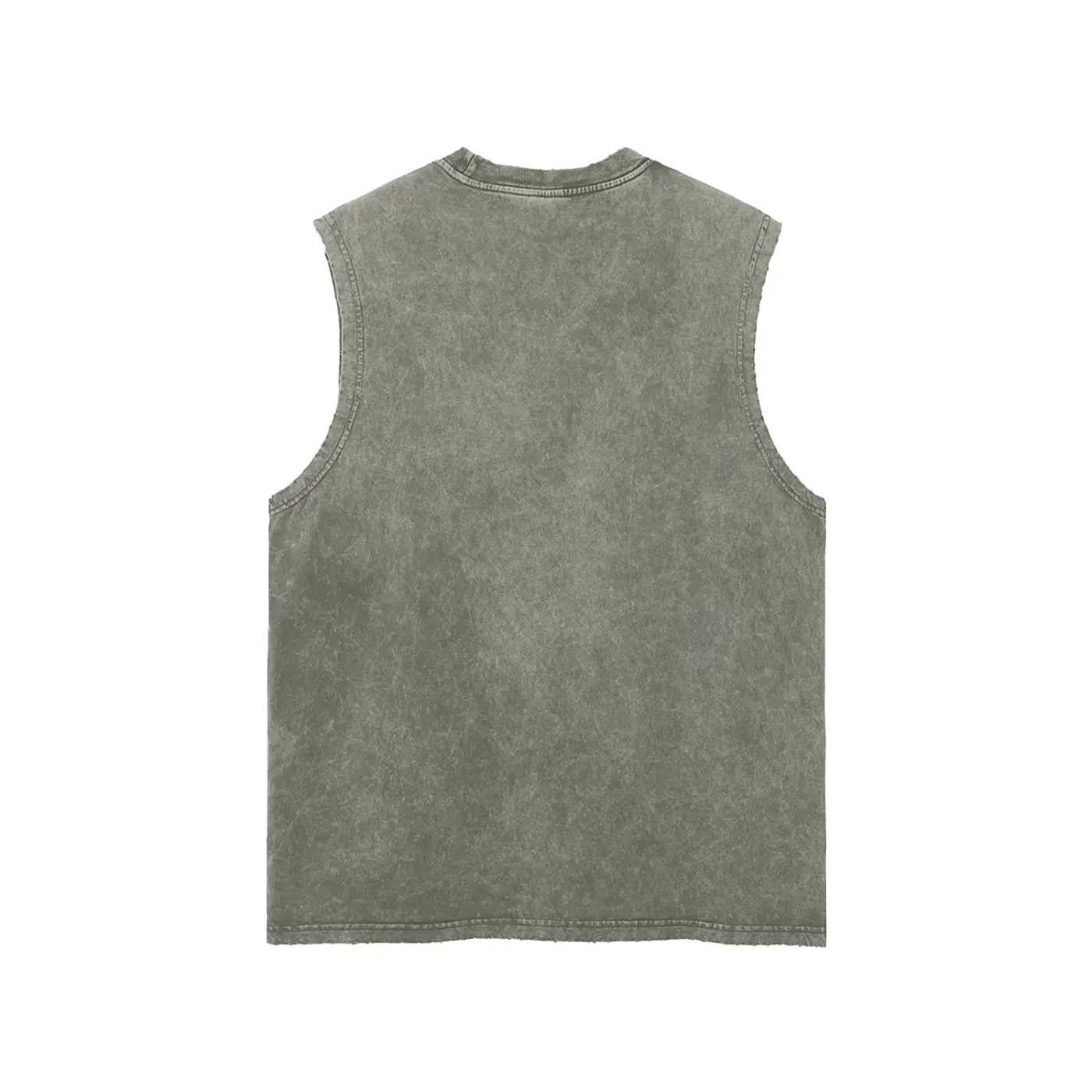 Snow Washed Frayed Hem Tank Top ODMPOD