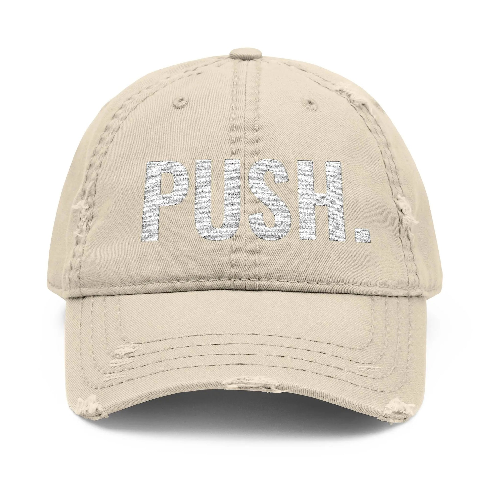 Distressed Dad PUSH Hat (Embroidery) Printify