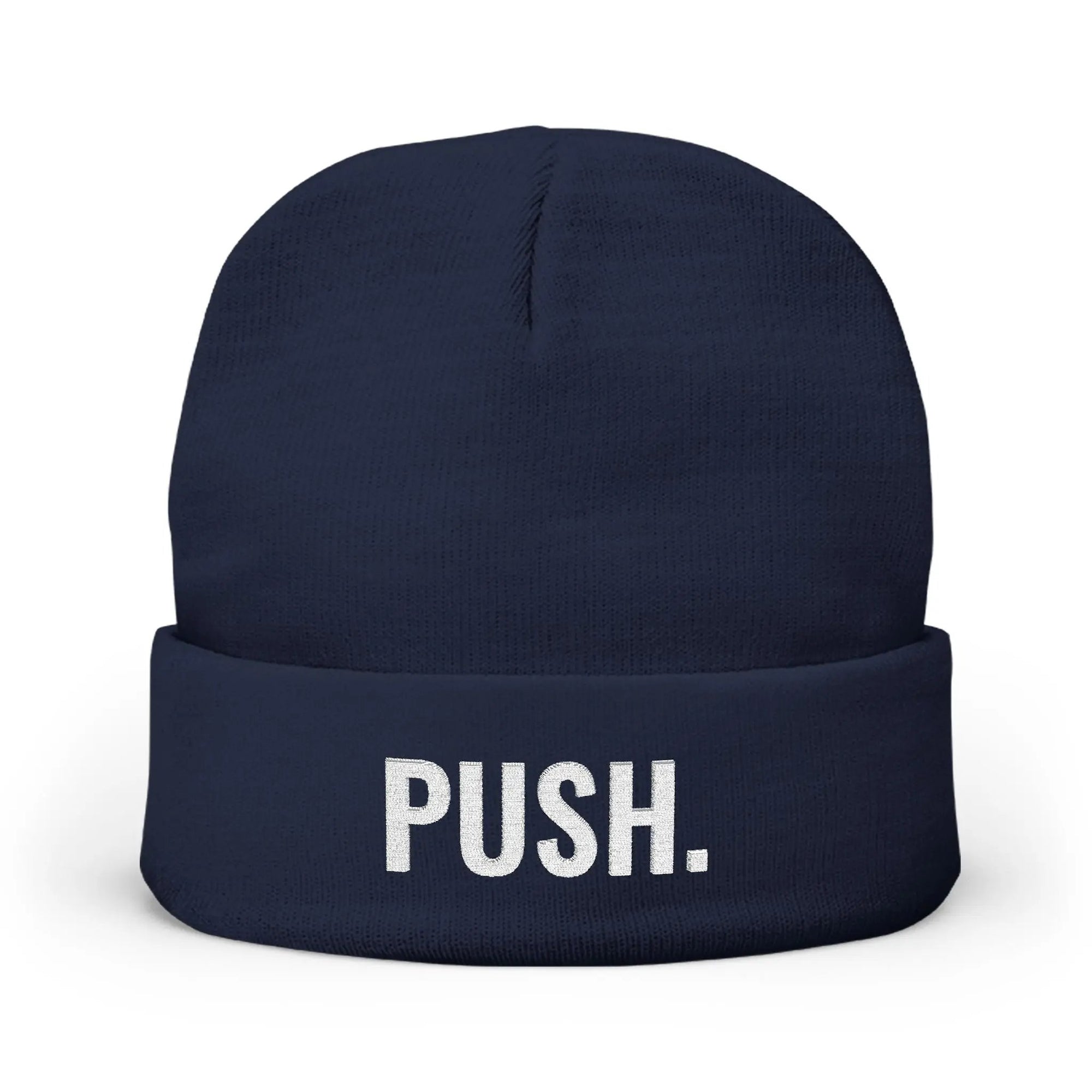 PUSH Knit Beanie (Embroidery) - PUSH.