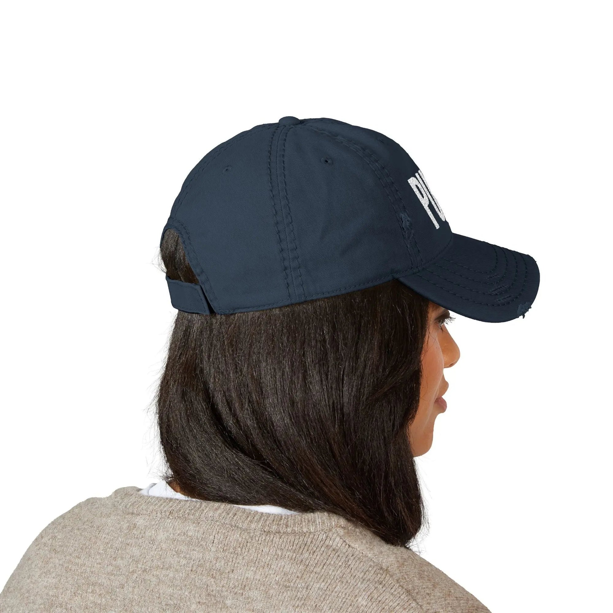 Distressed Dad PUSH Hat (Embroidery) Printify