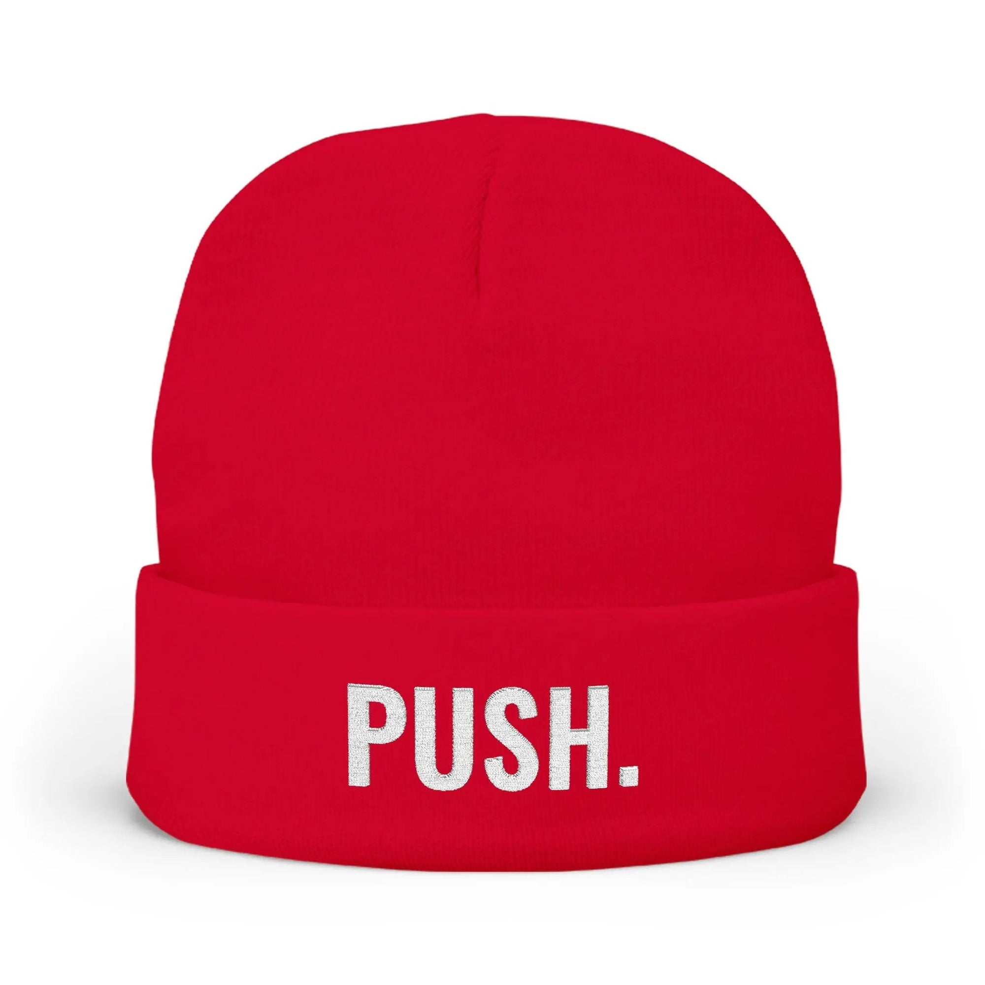 PUSH Knit Beanie (Embroidery) - PUSH.