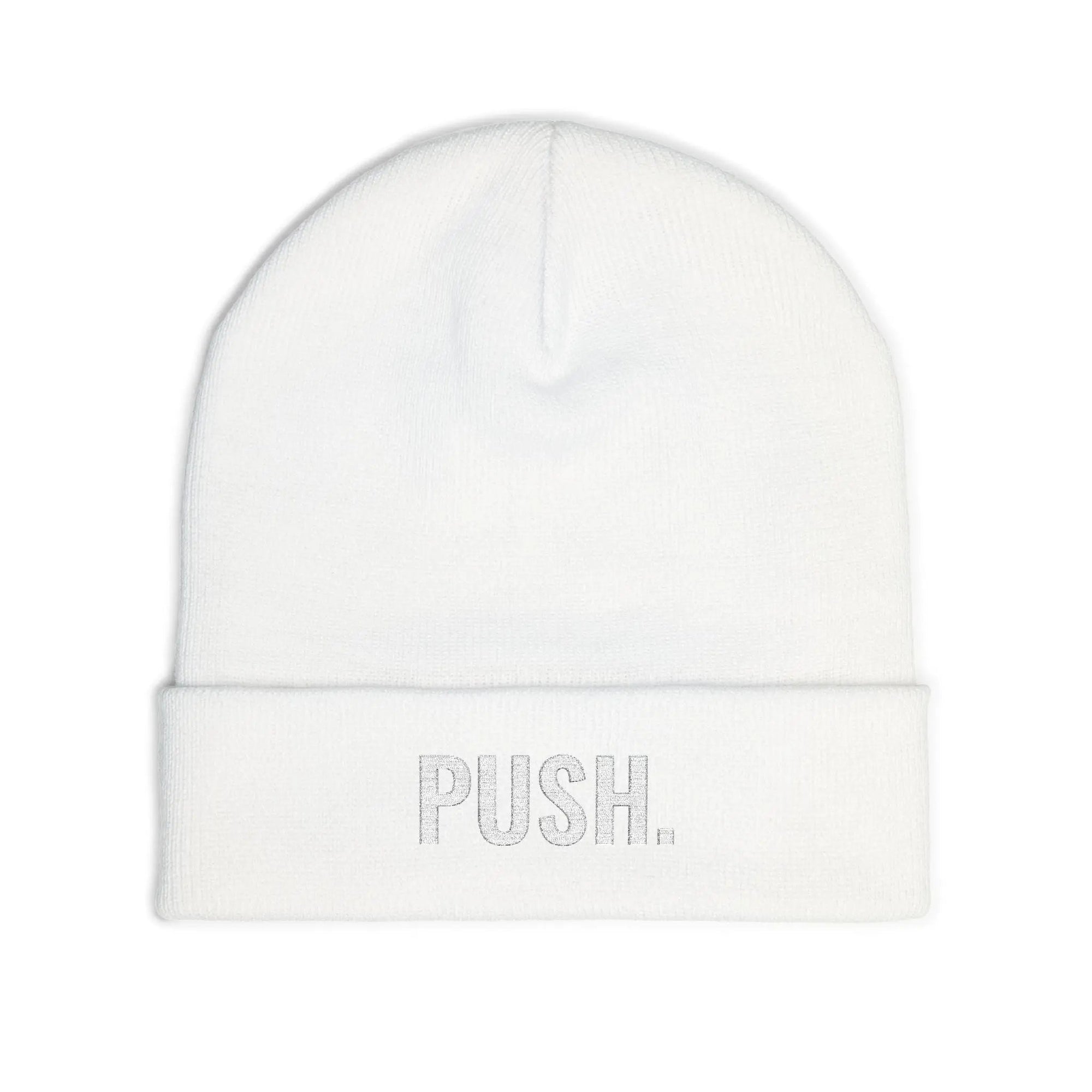 PUSH Knit Beanie (Embroidery) - PUSH.