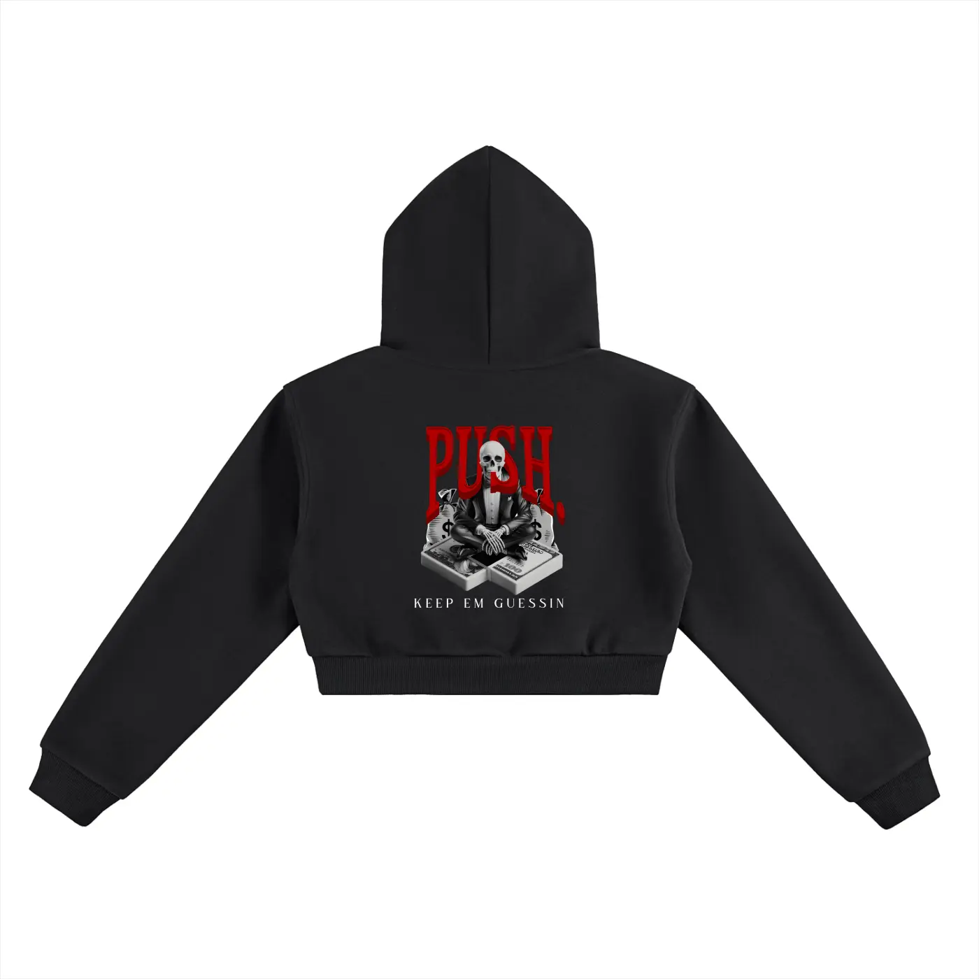 Blood Money Cropped Hoodie ODMPOD