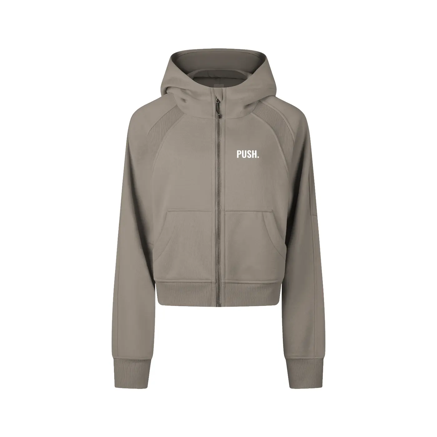 Cropped Zip-Through Hoodie ODMPOD