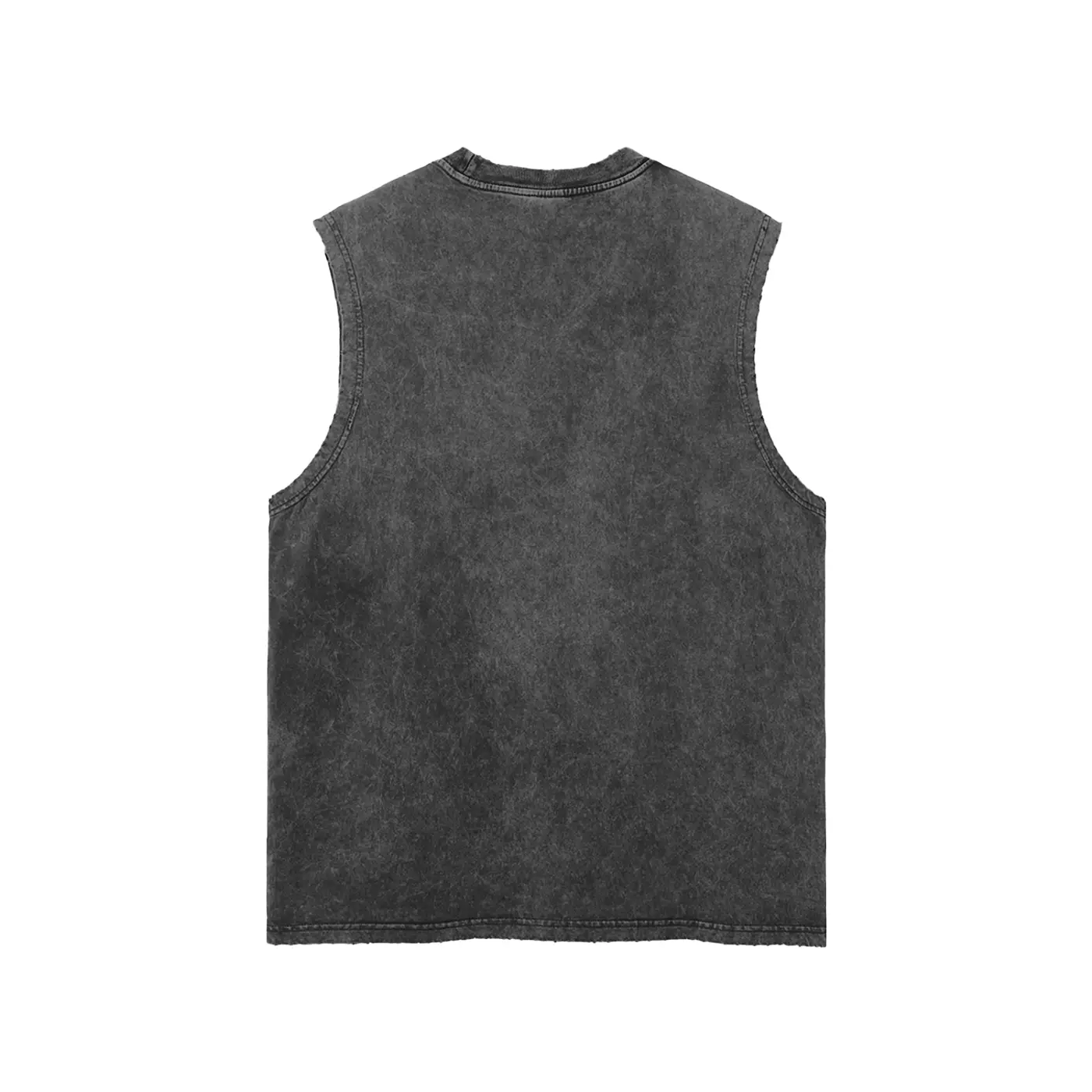 Snow Washed Frayed Hem Tank Top ODMPOD