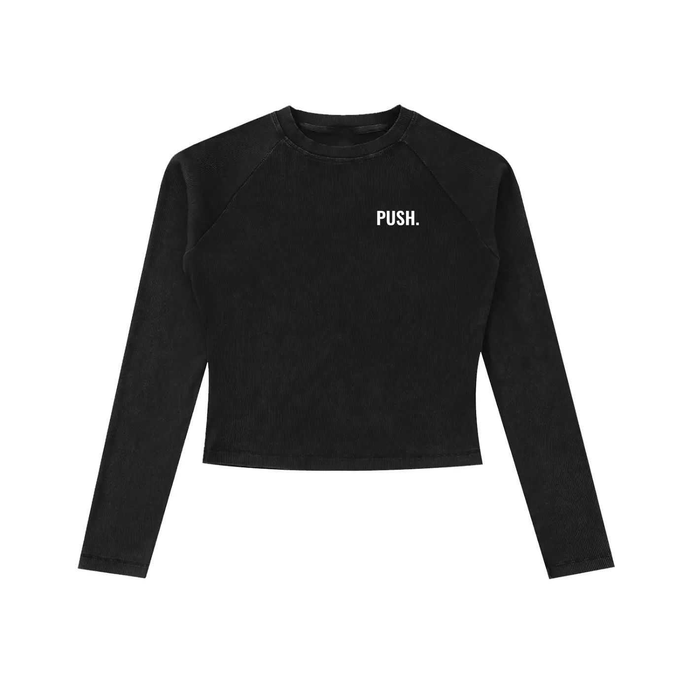 PUSH Raglan Long Sleeve Slim T-Shirt ODMPOD