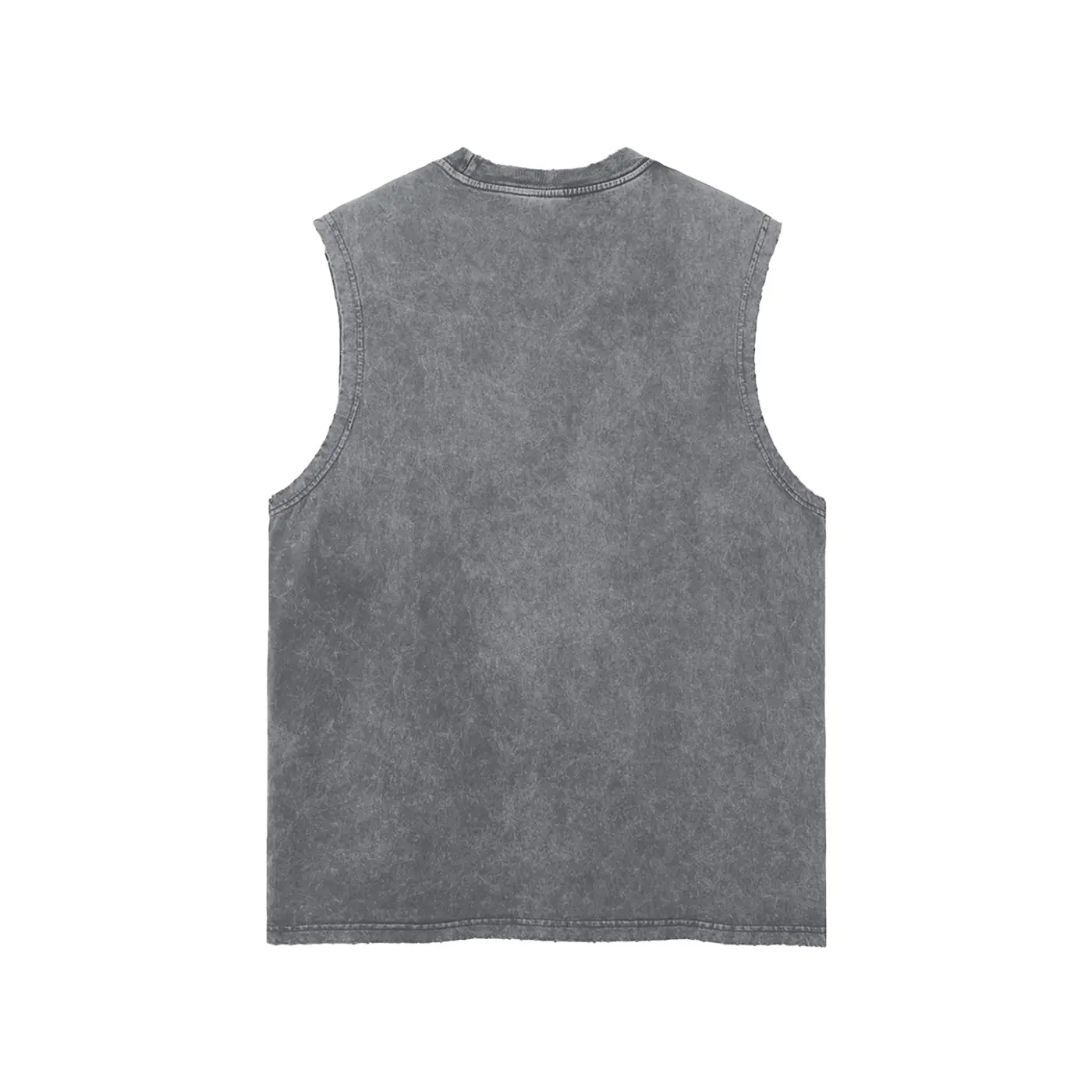 Snow Washed Frayed Hem Tank Top ODMPOD