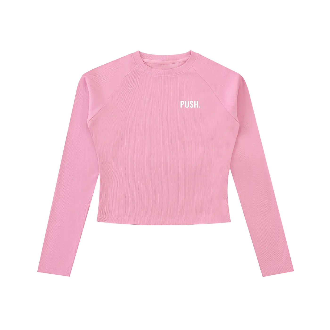 PUSH Raglan Long Sleeve Slim T-Shirt ODMPOD