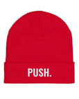 PUSH Knit Beanie (Embroidery) - PUSH.