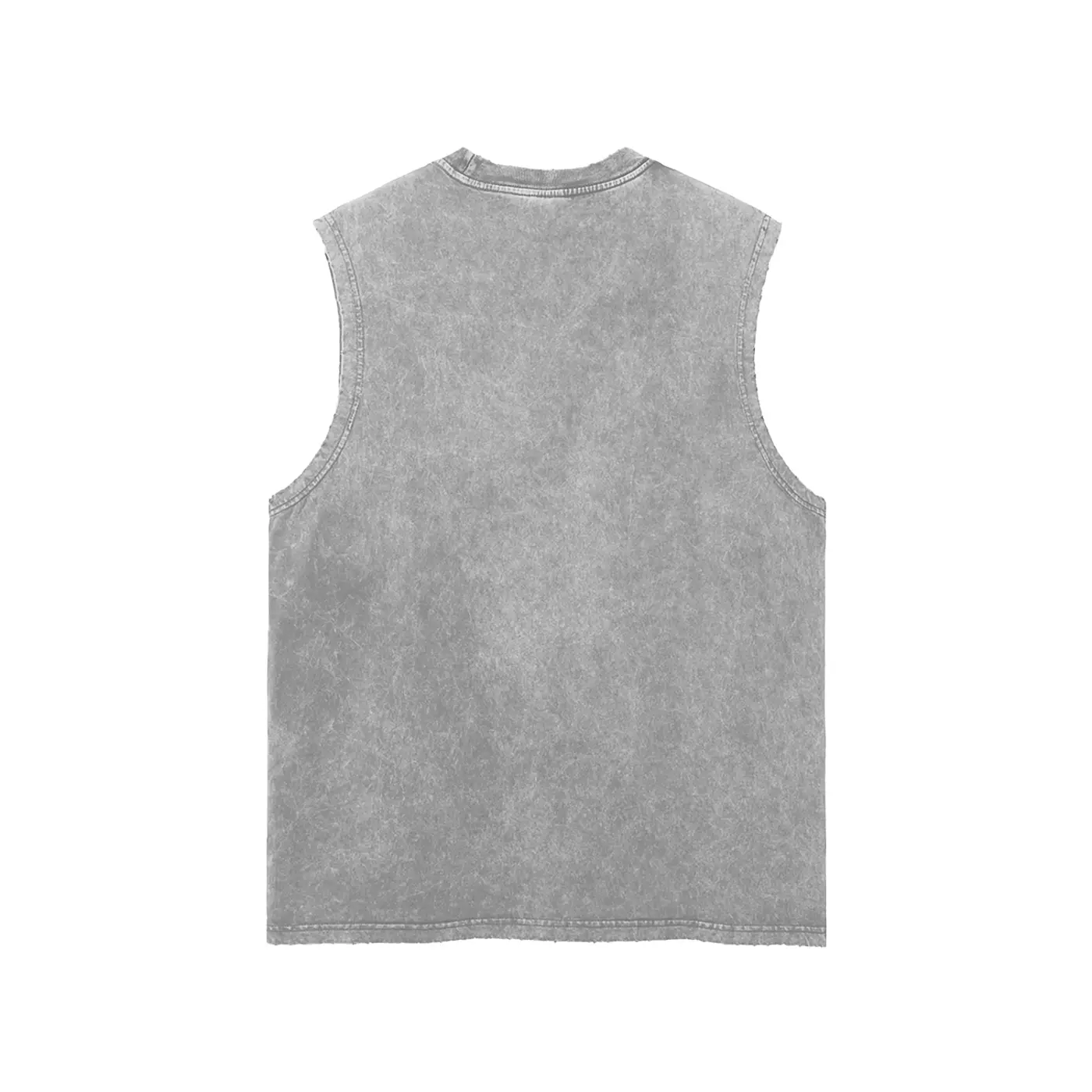 Snow Washed Frayed Hem Tank Top ODMPOD