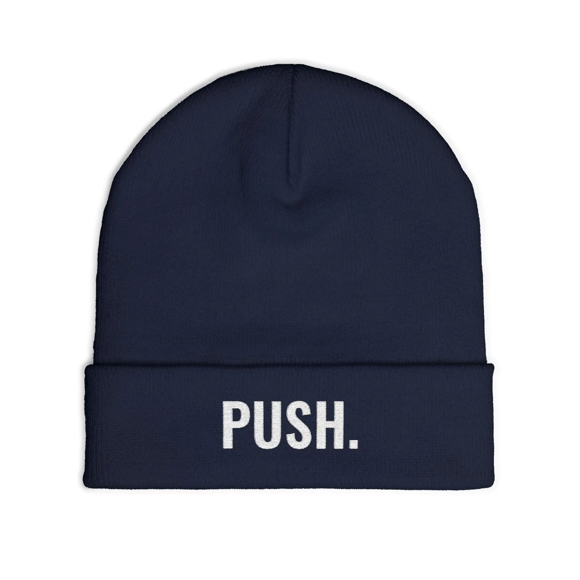 PUSH Knit Beanie (Embroidery) - PUSH.