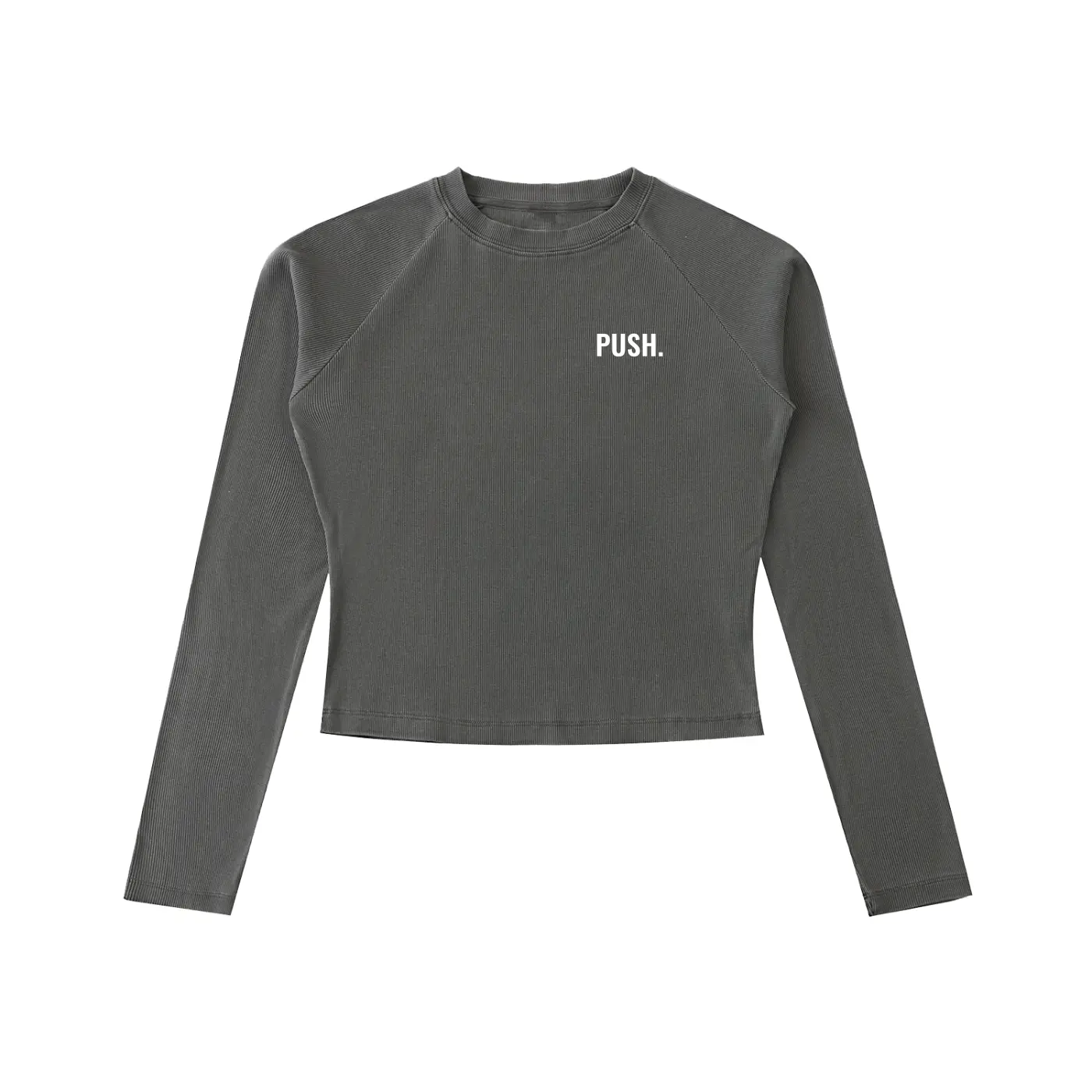 PUSH Raglan Long Sleeve Slim T-Shirt ODMPOD