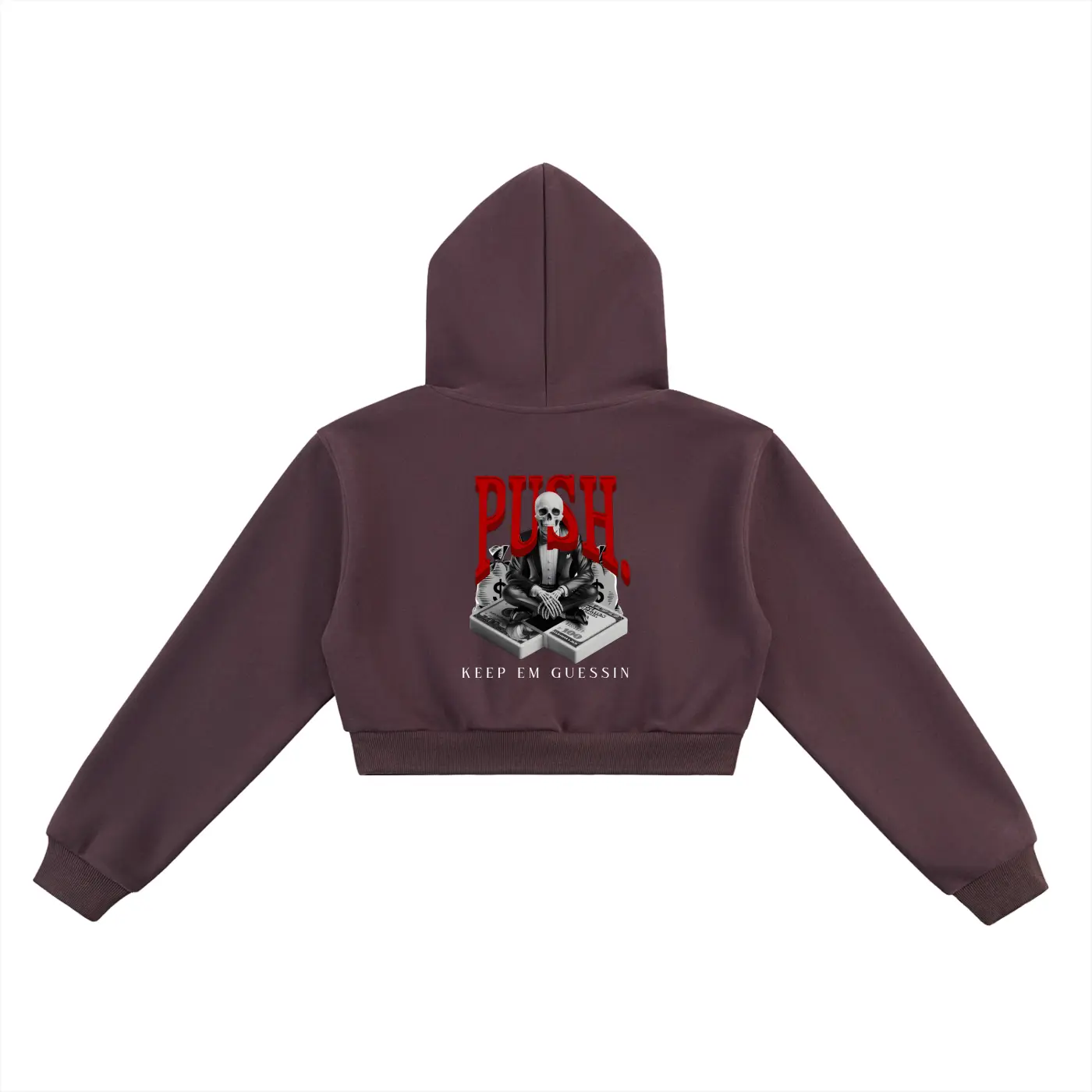 Blood Money Cropped Hoodie ODMPOD