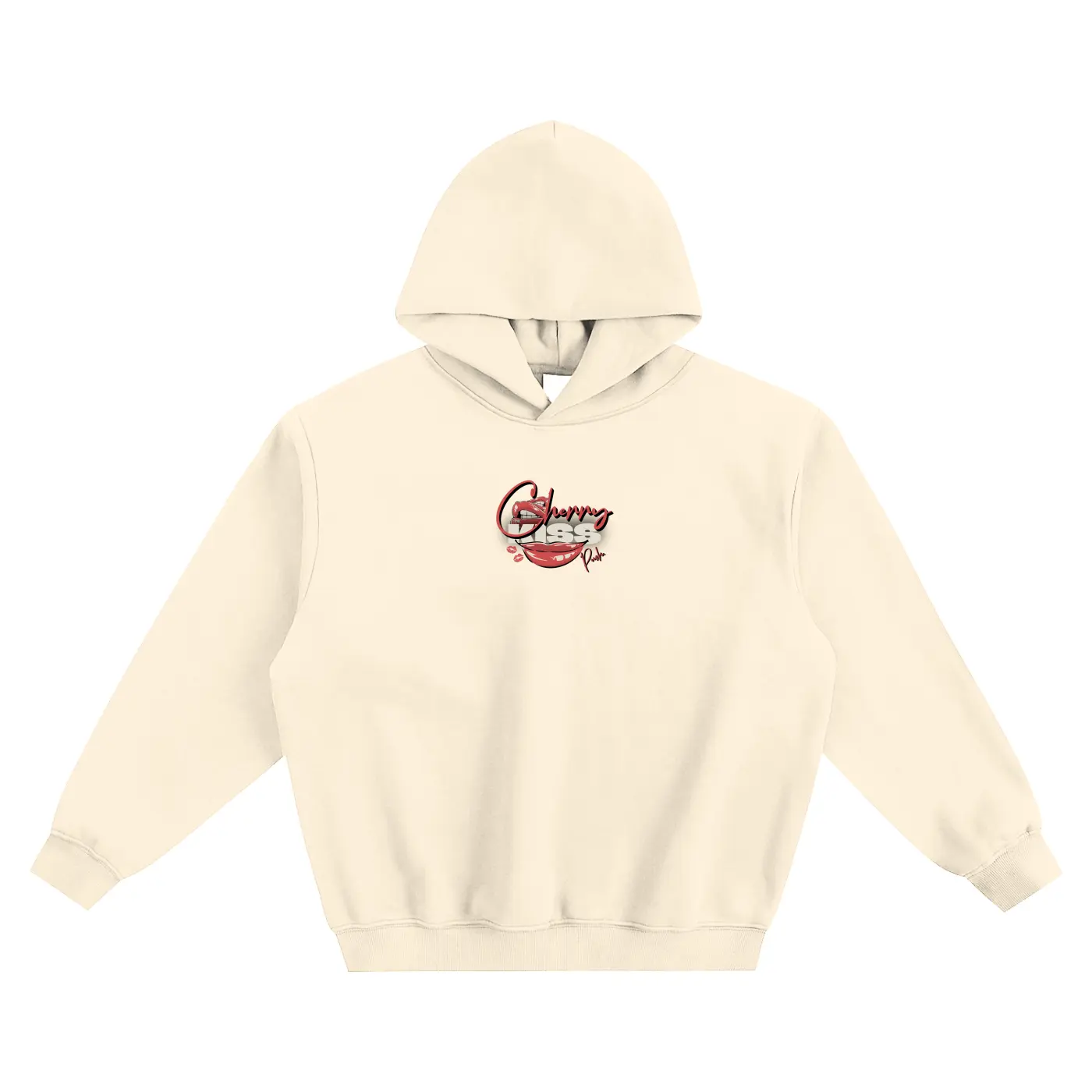 Cherry Kiss Fleeced Boxy Hoodie ODMPOD