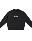 PUSH Fleece Side Slit Crewneck Sweatshirt ODMPOD