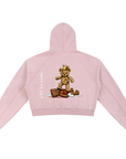 Teddy Slam Snow Washed Cropped Hoodie ODMPOD