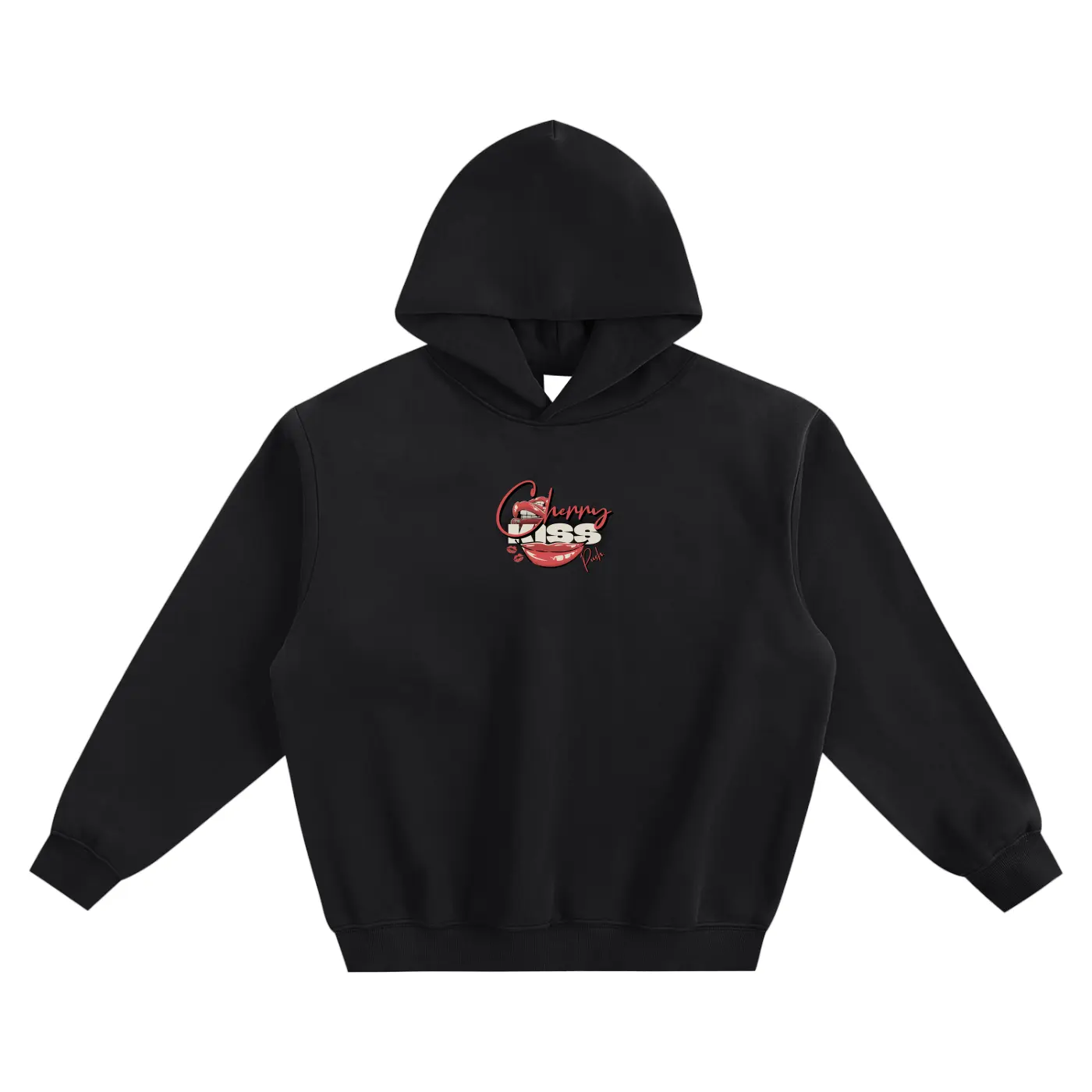 Cherry Kiss Fleeced Hoodie