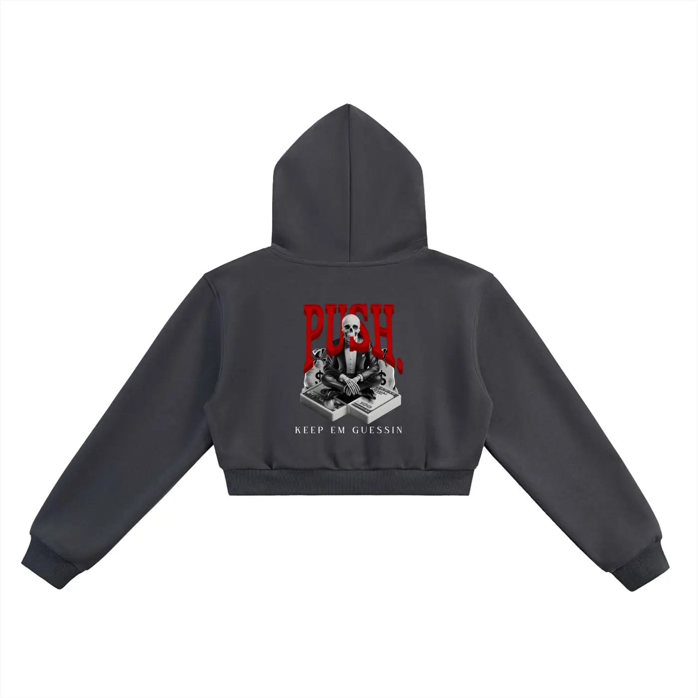 Blood Money Cropped Hoodie ODMPOD