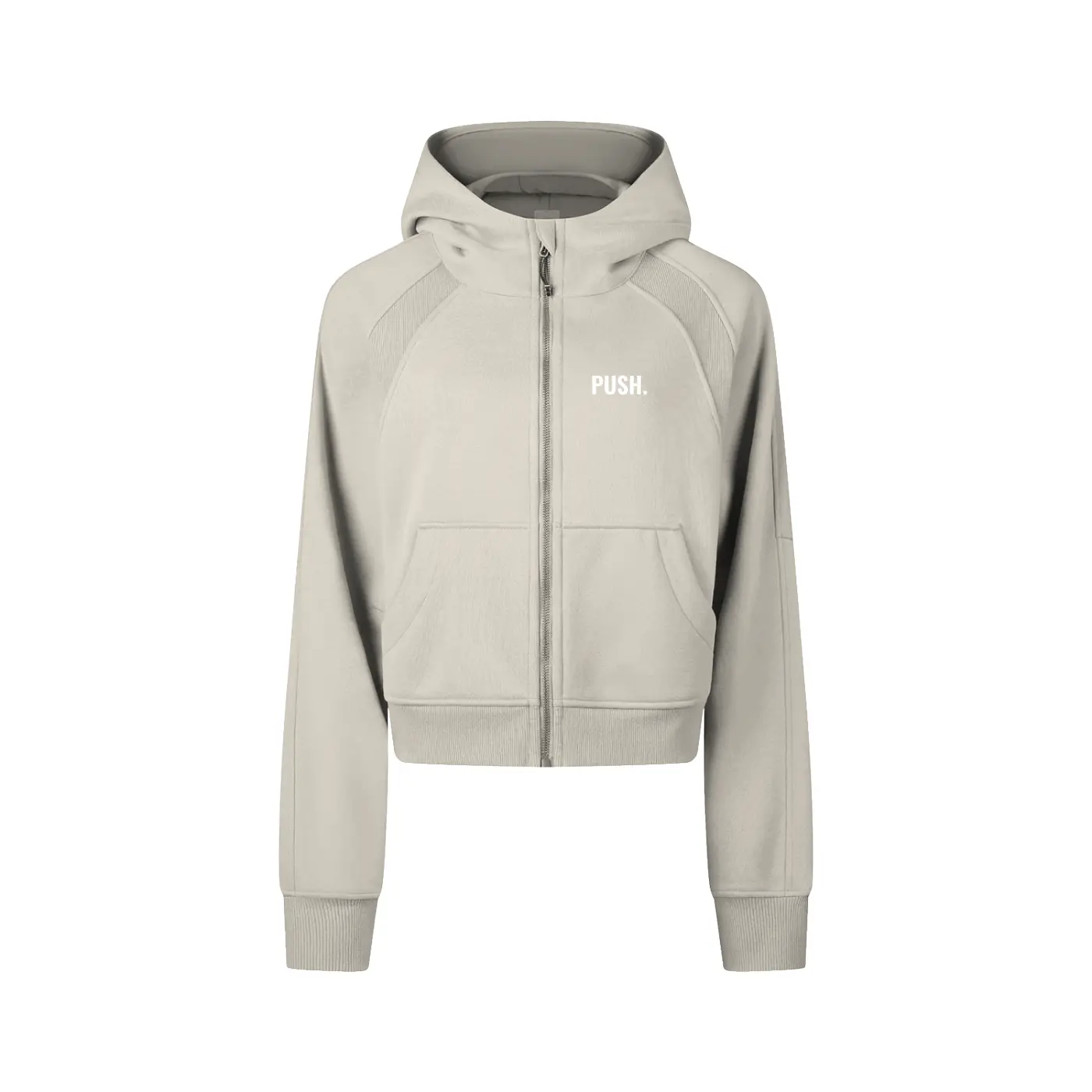 Cropped Zip-Through Hoodie ODMPOD