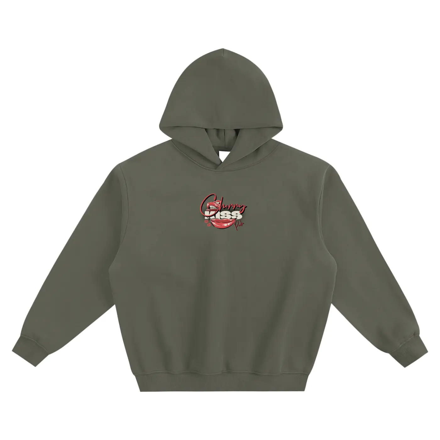 Cherry Kiss Fleeced Boxy Hoodie ODMPOD