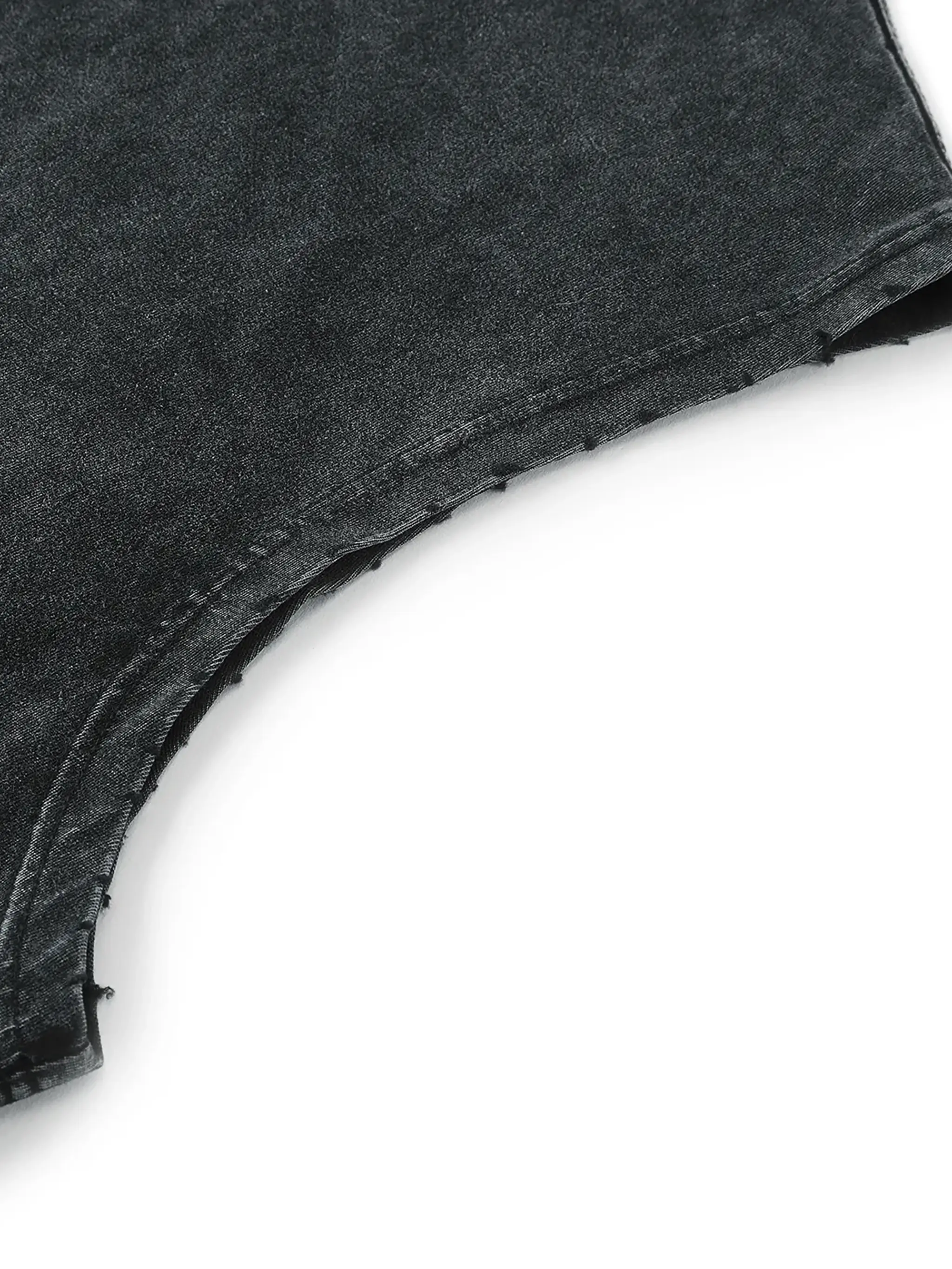 Snow Washed Frayed Hem Tank Top ODMPOD