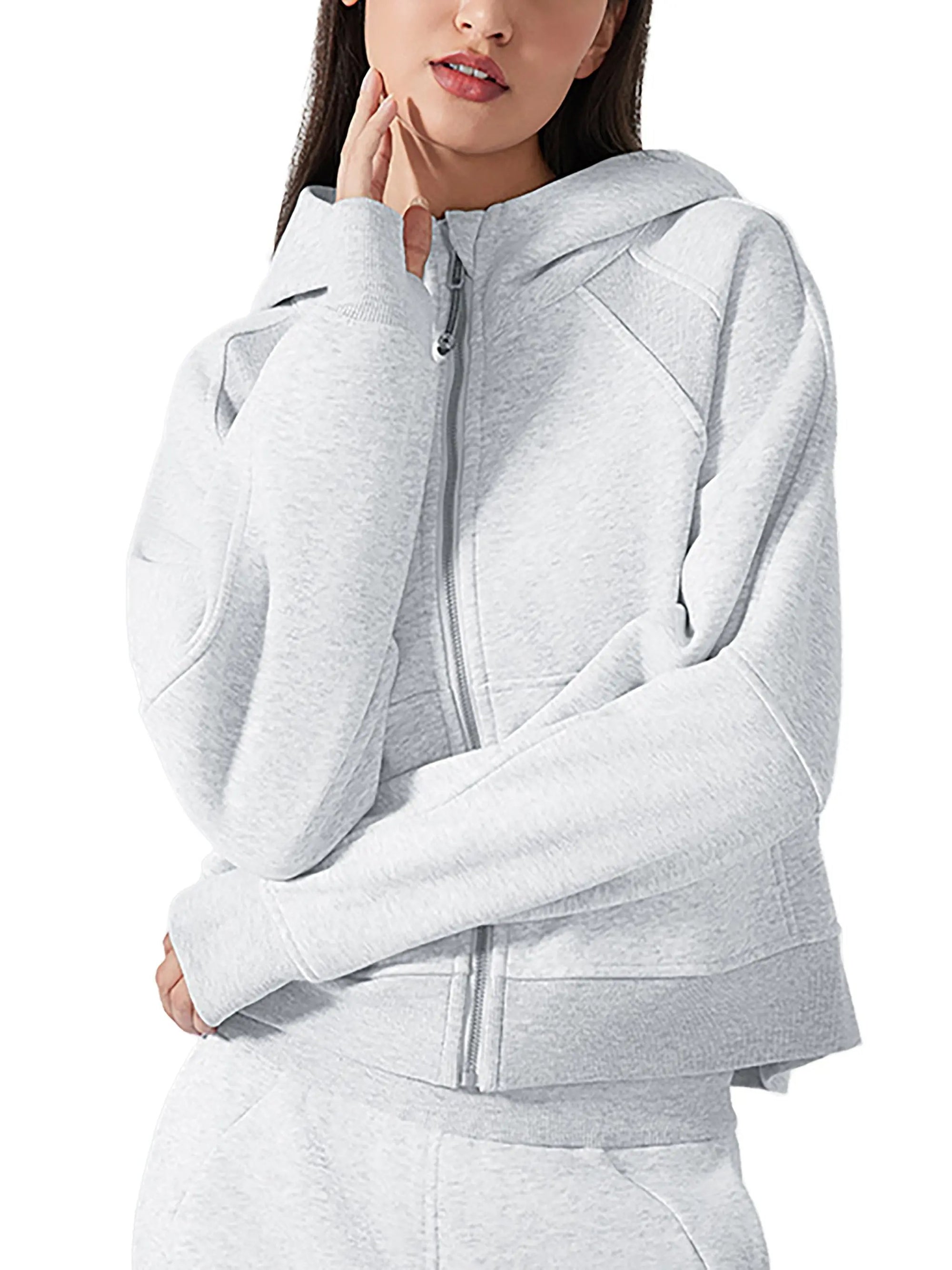 Cropped Zip-Through Hoodie ODMPOD