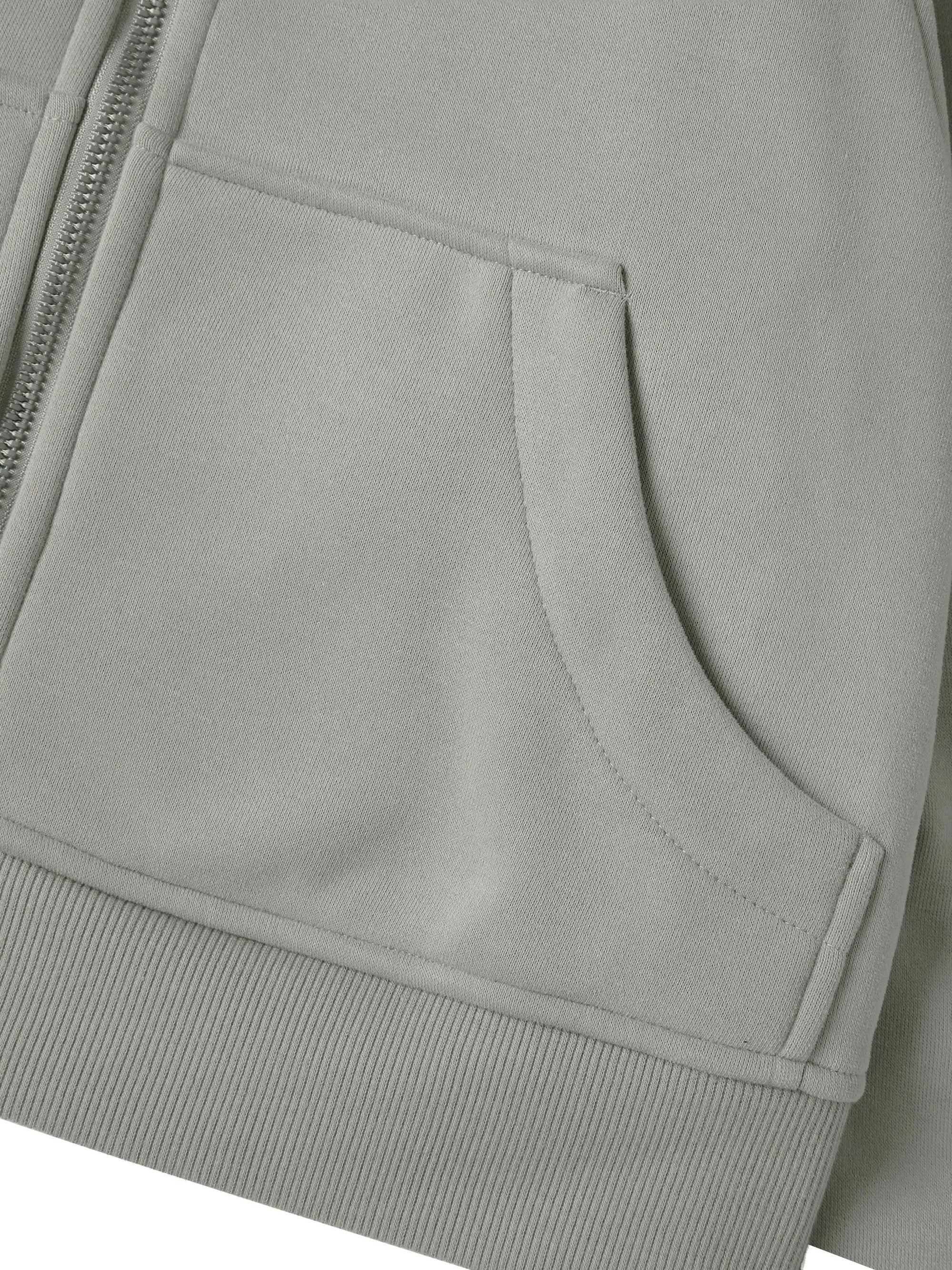 Cropped Zip-Through Hoodie ODMPOD