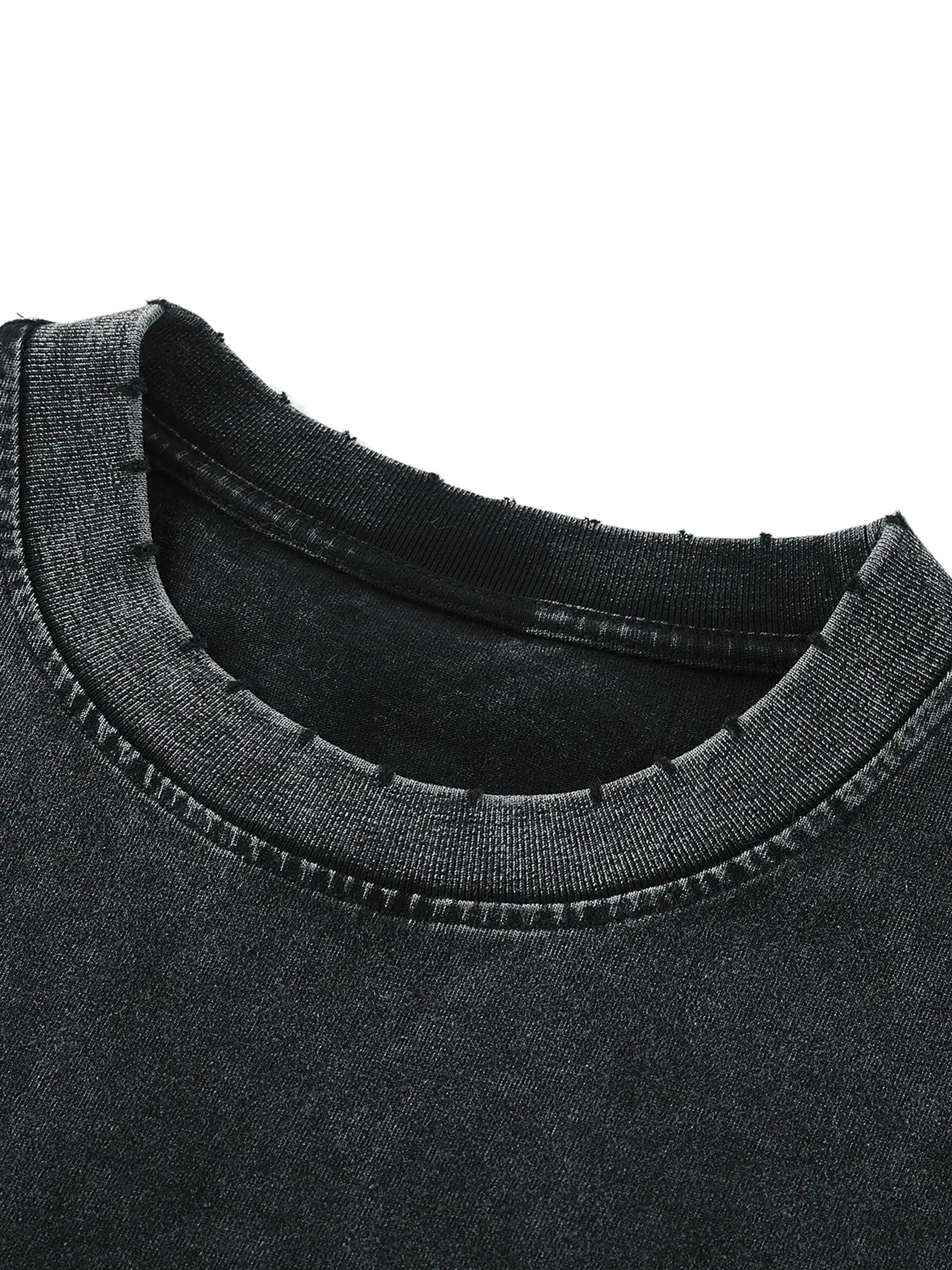 Snow Washed Frayed Hem Tank Top ODMPOD