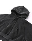 Teddy Slam Snow Washed Cropped Hoodie ODMPOD