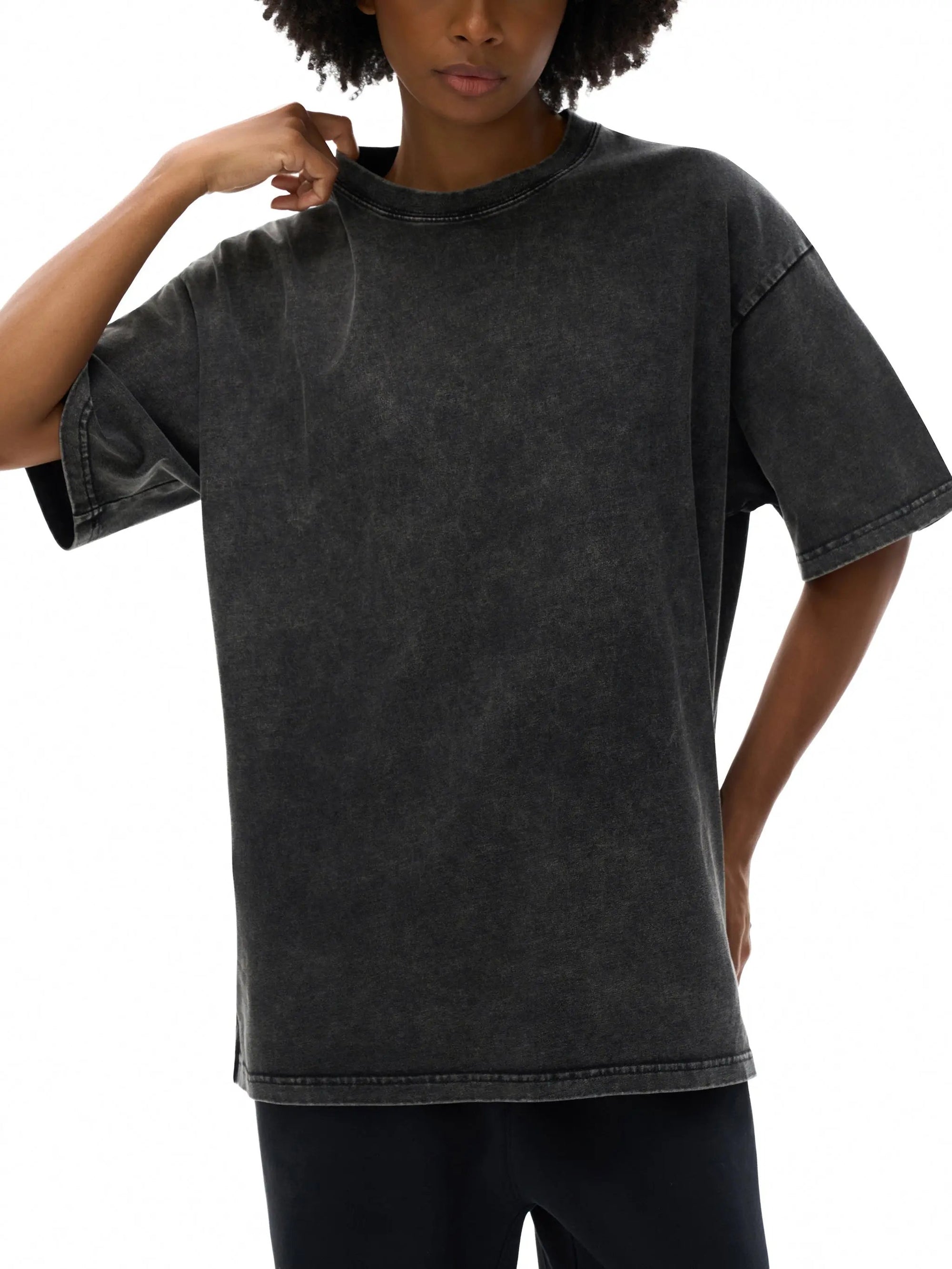 STATUE Snow Washed Oversized Cotton T-Shirt ODMPOD